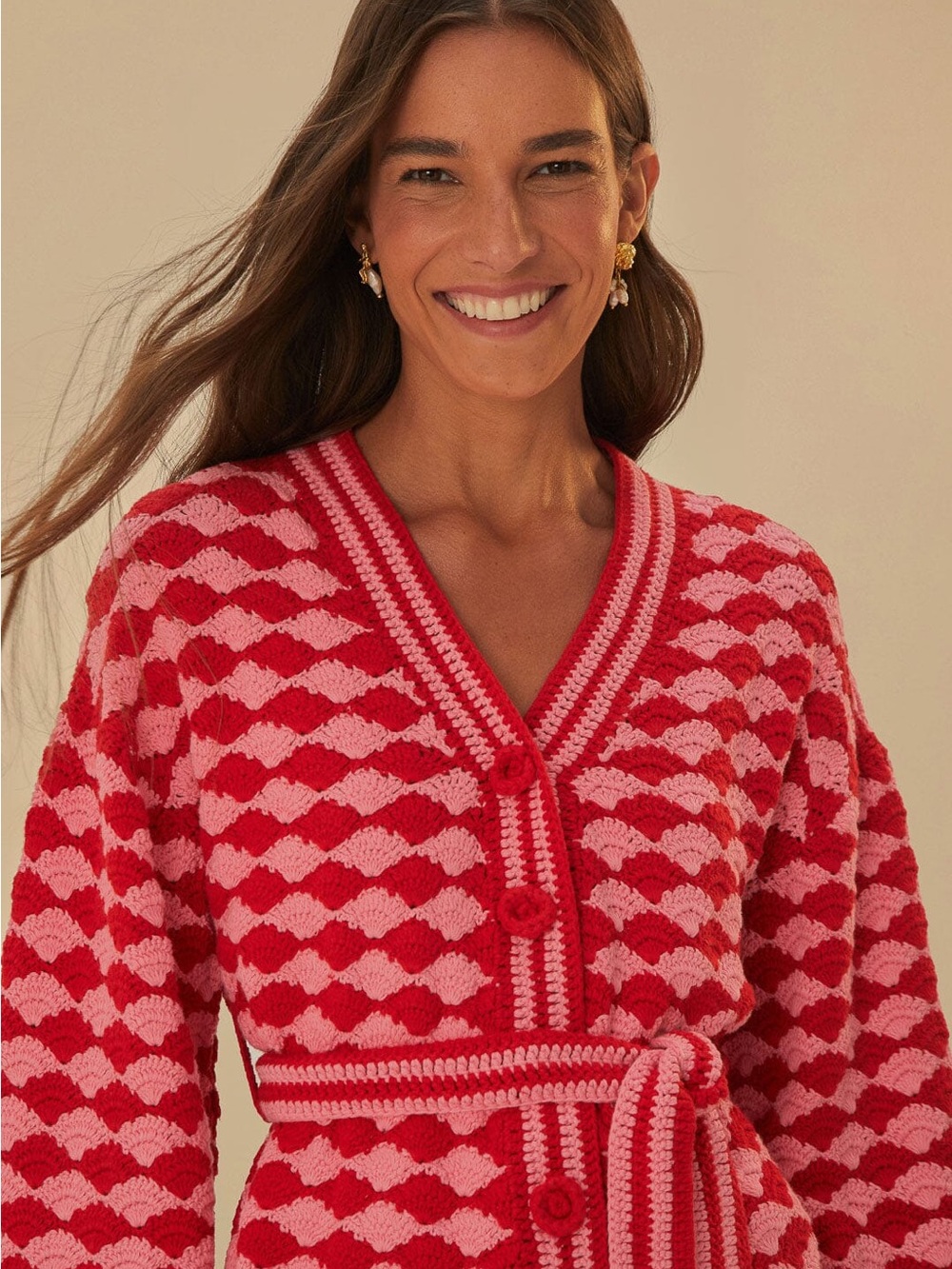Farm Rio Fan Stitch Crochet Cardigan - Picture 9 of 9